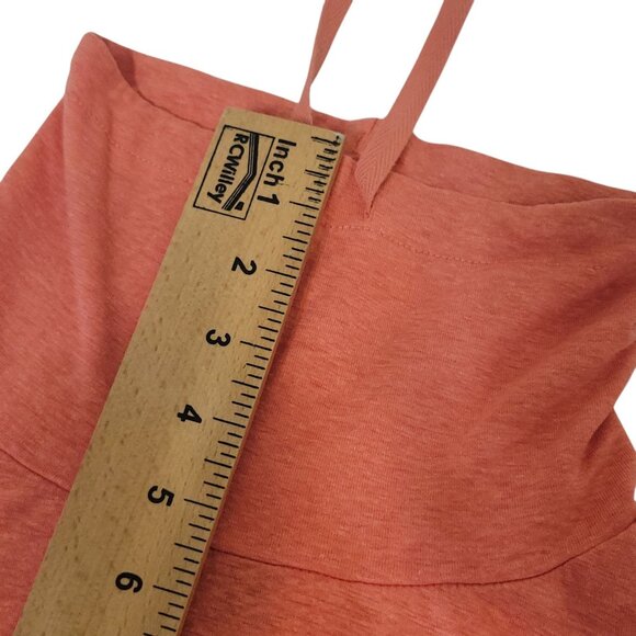 Prana Cozy Up Barmsee Tank Fresca Heather/Coral Orange Womens S High Neck - Picture 10 of 12